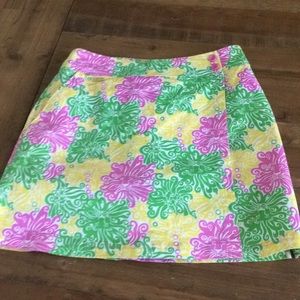 Lilly Pulitzer sunny lion skort size 0